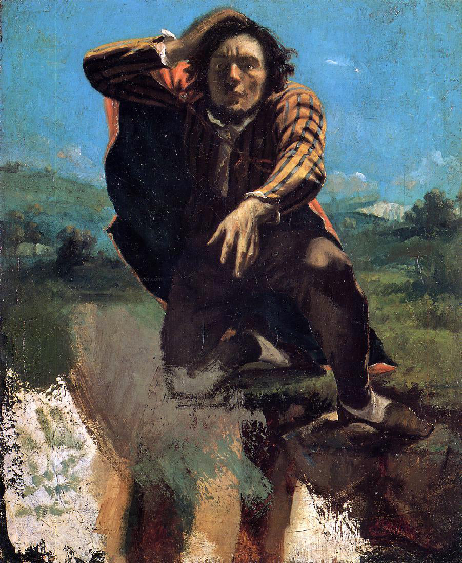 Gustave Courbet The Desperate Man (also known as The Man Made Mad by Fear) - Hand Painted Oil Painting