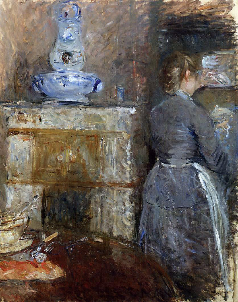 Berthe Morisot The Dining Room of the Rouart Family, Avenue d'Eylau - Hand Painted Oil Painting