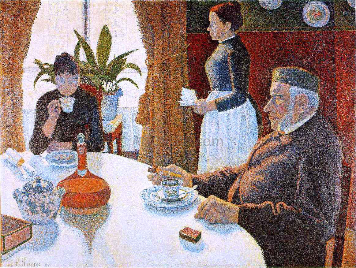 Paul Signac The Dining Room - Hand Painted Oil Painting