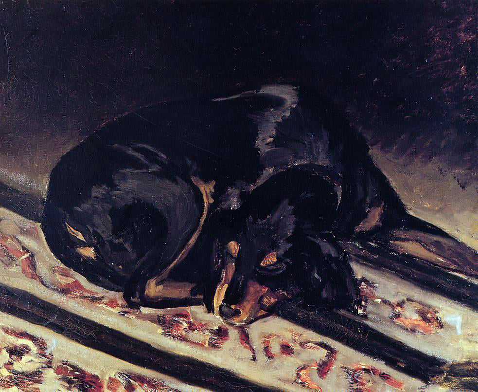 Jean Frederic Bazille The Dog Rita Asleep - Hand Painted Oil Painting