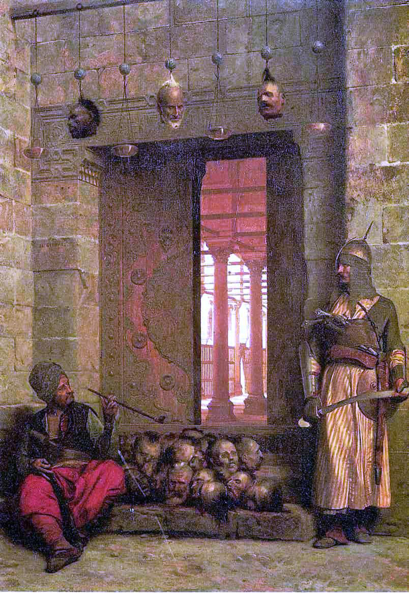 Jean-Leon Gerome The Door of the El-Hassanein Mosque in Cairo - Hand Painted Oil Painting