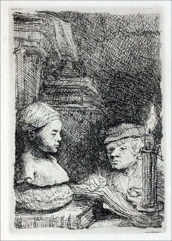 Rembrandt Van Rijn The Draughtsman - Hand Painted Oil Painting