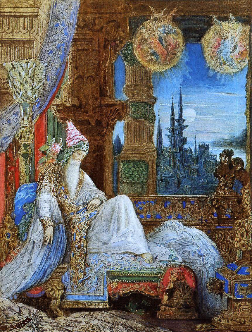 Gustave Moreau The Dream Haunting the Mogul - Hand Painted Oil Painting