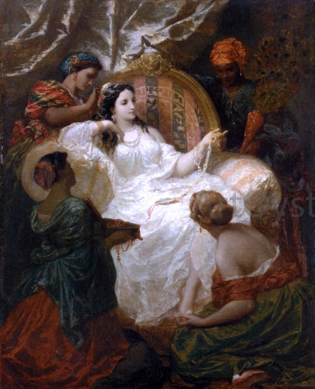 Henri Pierre Picou The Dressing of the Favorite - Hand Painted Oil Painting
