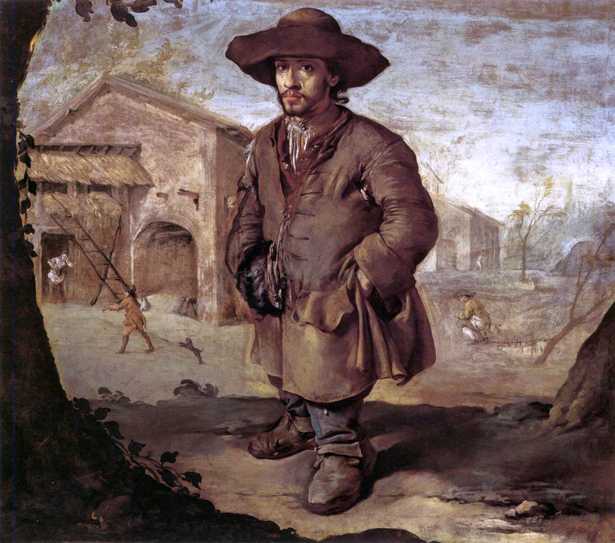 Giacomo Ceruti The Dwarf - Hand Painted Oil Painting