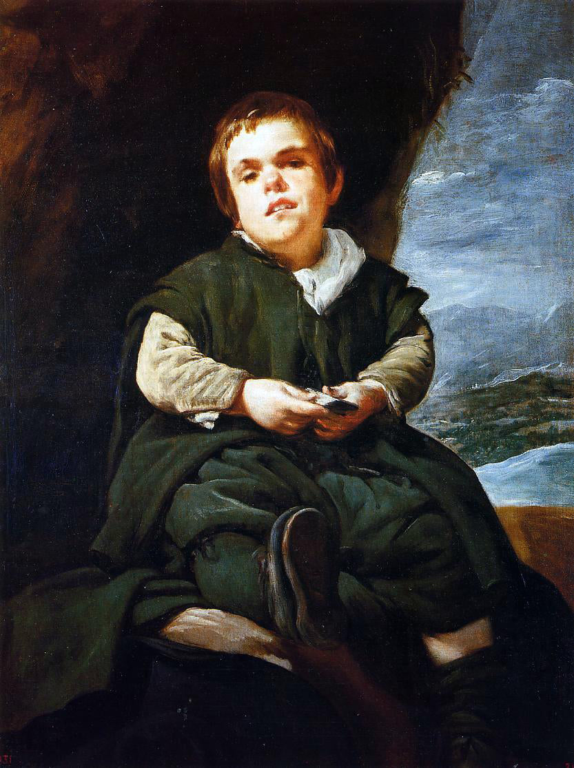 Diego Velazquez The Dwarf Francisco Lezcano - Hand Painted Oil Painting