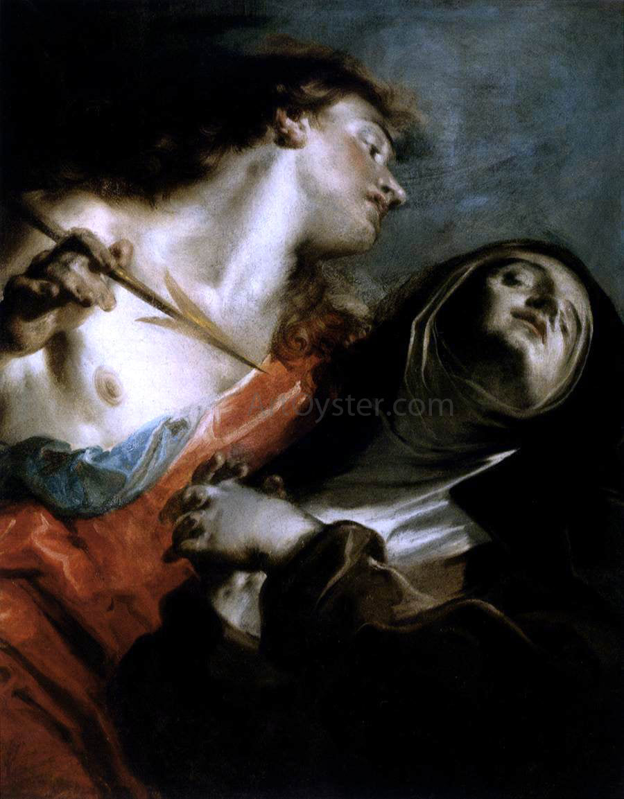 Giuseppe Bazzani The Ecstasy of St Therese - Hand Painted Oil Painting