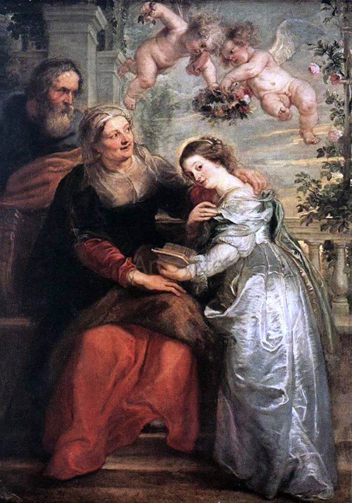  Peter Paul Rubens The Education of the Virgin - Hand Painted Oil Painting