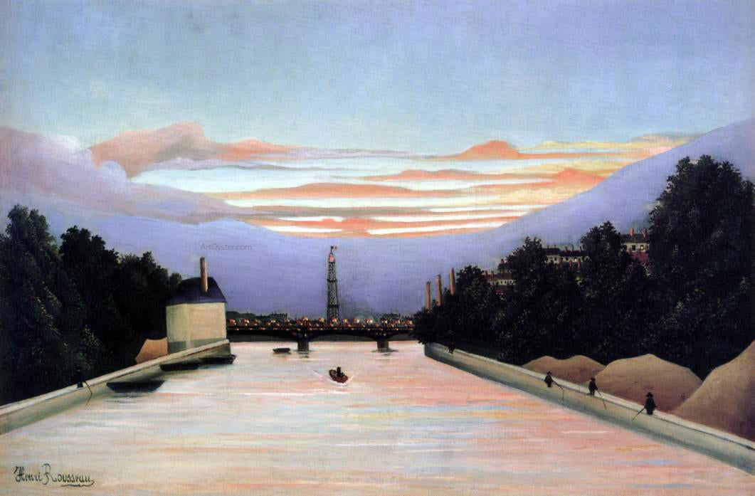 Henri Rousseau The Eifel Tower - Hand Painted Oil Painting