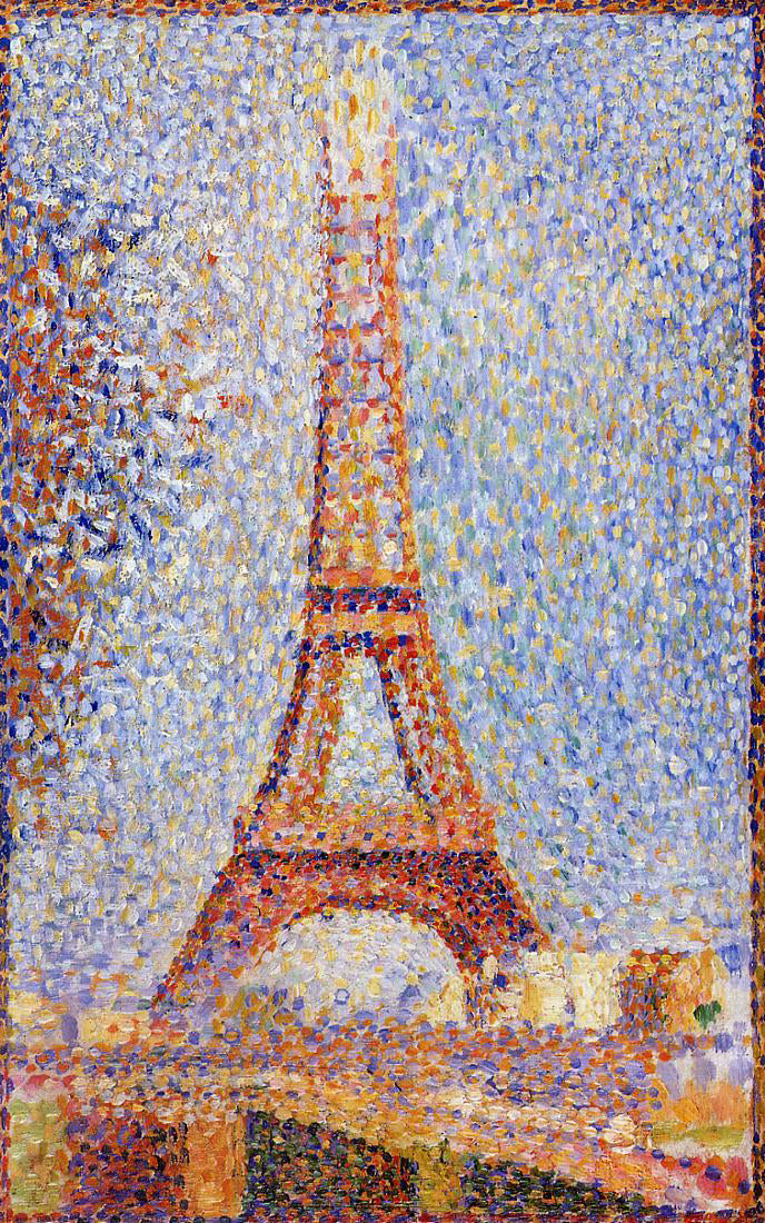Georges Seurat The Eiffel Tower - Hand Painted Oil Painting