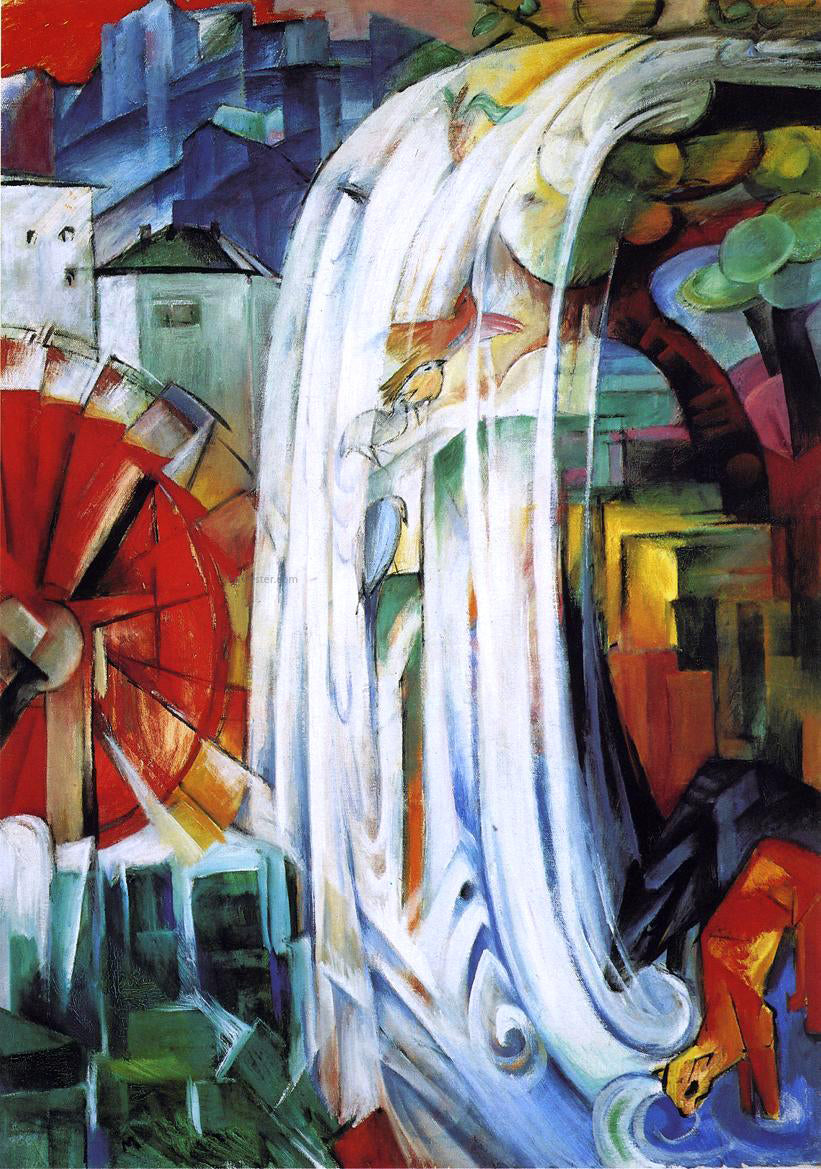 Franz Marc The Enchanted Mill - Hand Painted Oil Painting