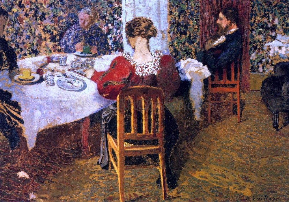 Edouard Vuillard The End of Breakfast at Madam Vuillard's - Hand Painted Oil Painting
