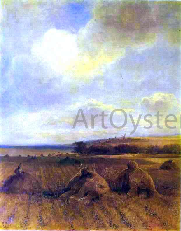 Alexei Kondratevich Savrasov The End of Summer on the Volga River - Hand Painted Oil Painting