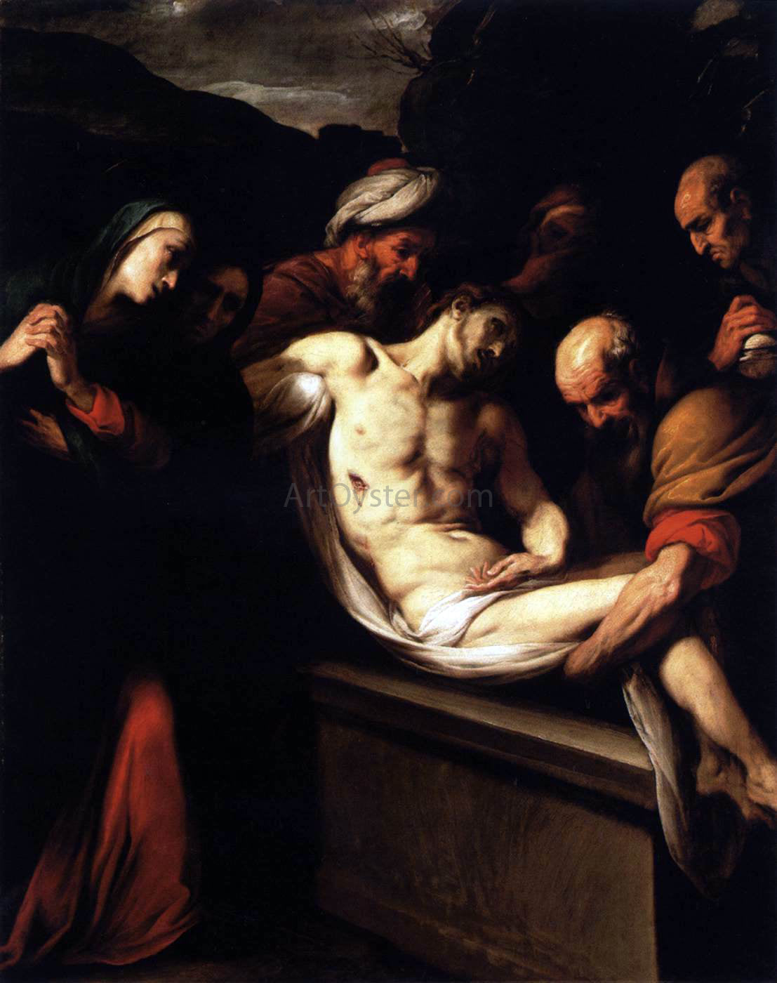 Daniele Crespi The Entombment - Hand Painted Oil Painting