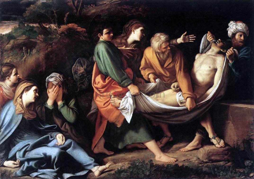  Sisto Badalocchio The Entombment of Christ - Hand Painted Oil Painting