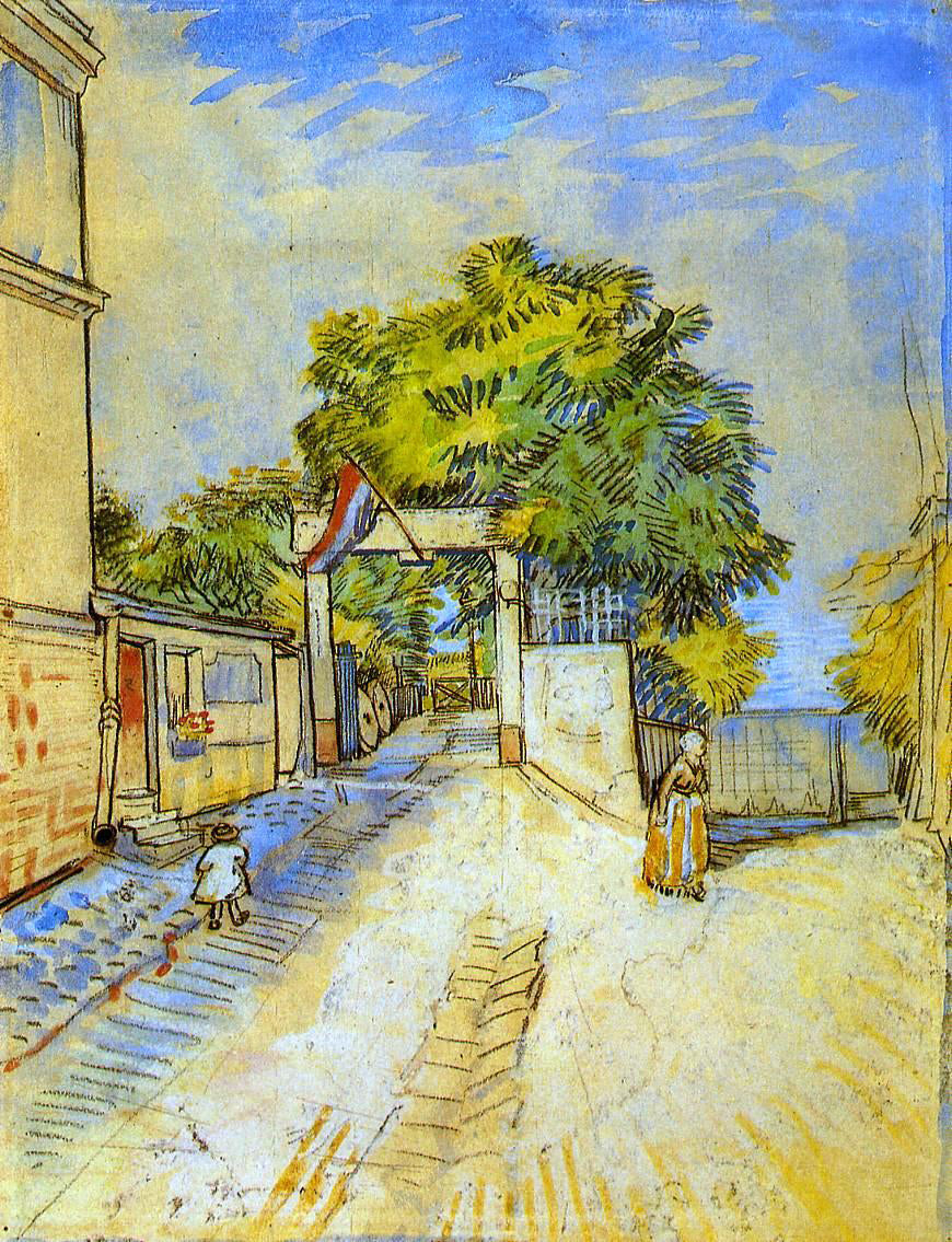 Vincent Van Gogh The Entrance of a Belvedere - Hand Painted Oil Painting
