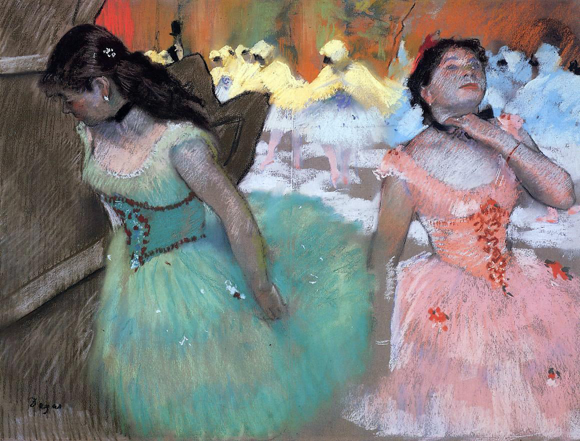 Edgar Degas The Entrance of the Masked Dancers - Hand Painted Oil Painting