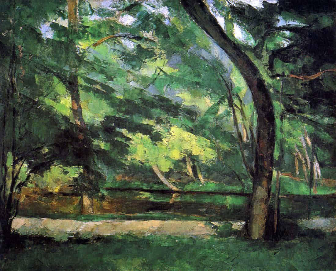 Paul Cezanne The Etang des Soeurs at Osny - Hand Painted Oil Painting