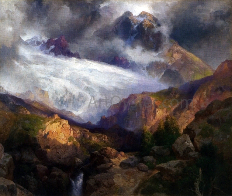  Thomas Moran The Eternal Snows of Mt. Moran - Hand Painted Oil Painting