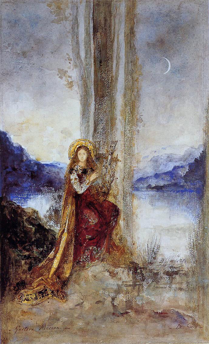 Gustave Moreau The Evening - Hand Painted Oil Painting