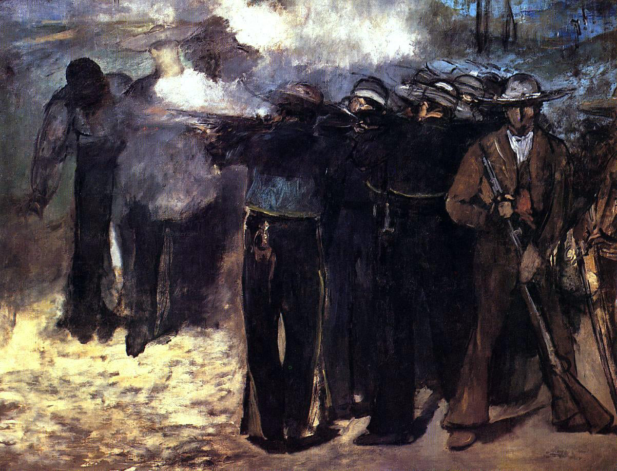 Edouard Manet The Execution of the Emperor Maximilian - Hand Painted Oil Painting