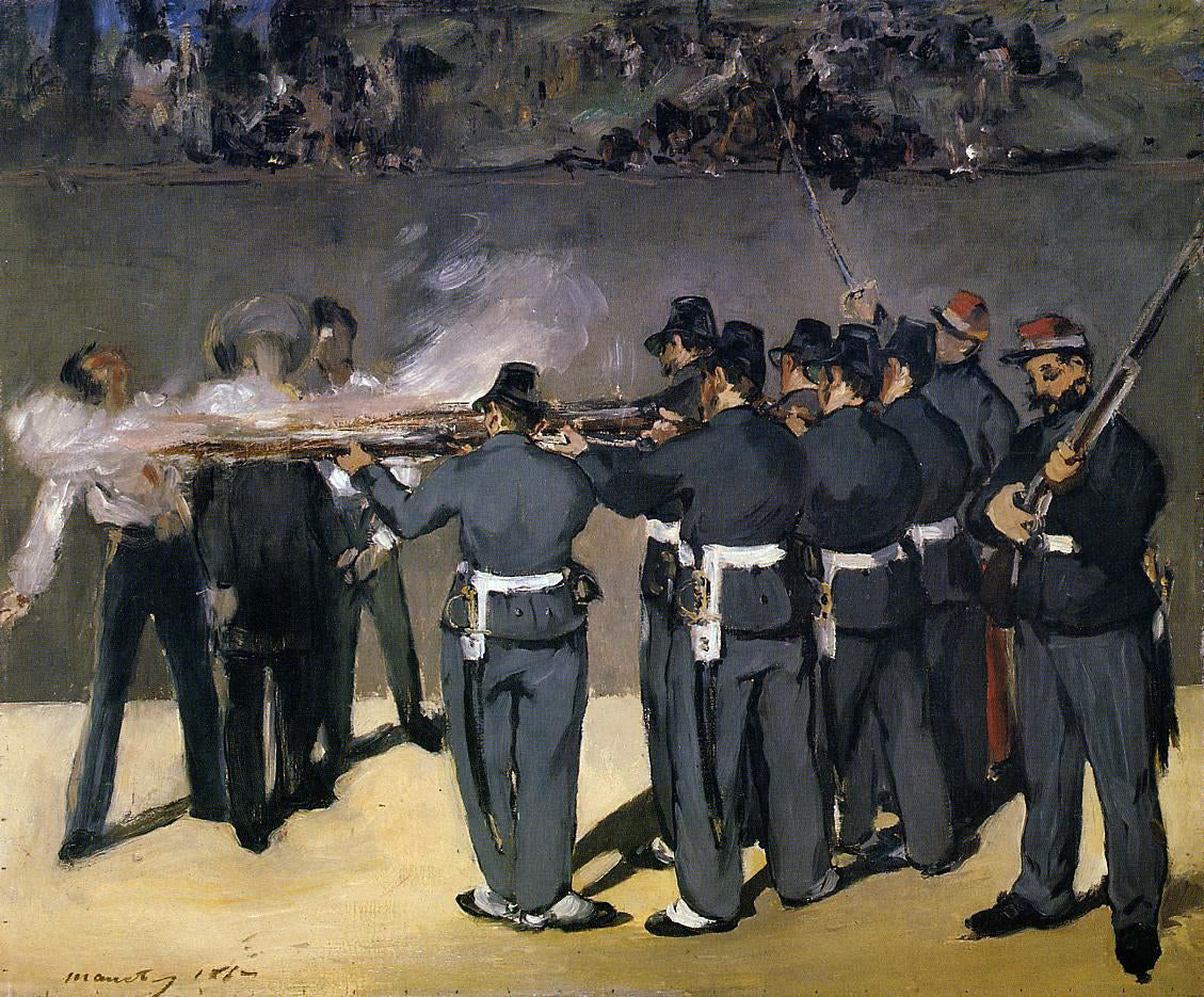 Edouard Manet The Execution of the Emperor Maximillian - Hand Painted Oil Painting