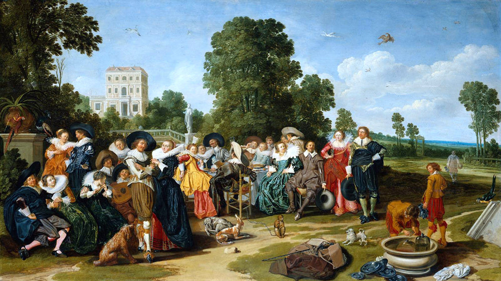 Dirck Hals The Fete Champetre - Hand Painted Oil Painting