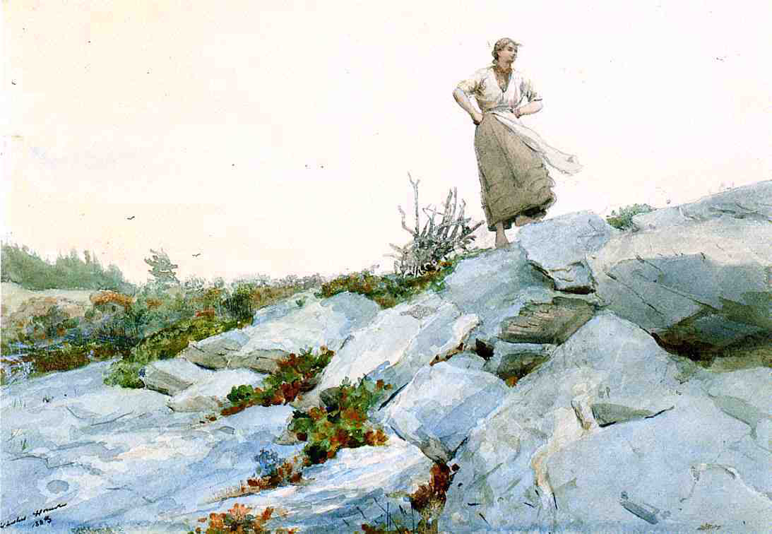 Winslow Homer The Faggot Gatherer - Hand Painted Oil Painting