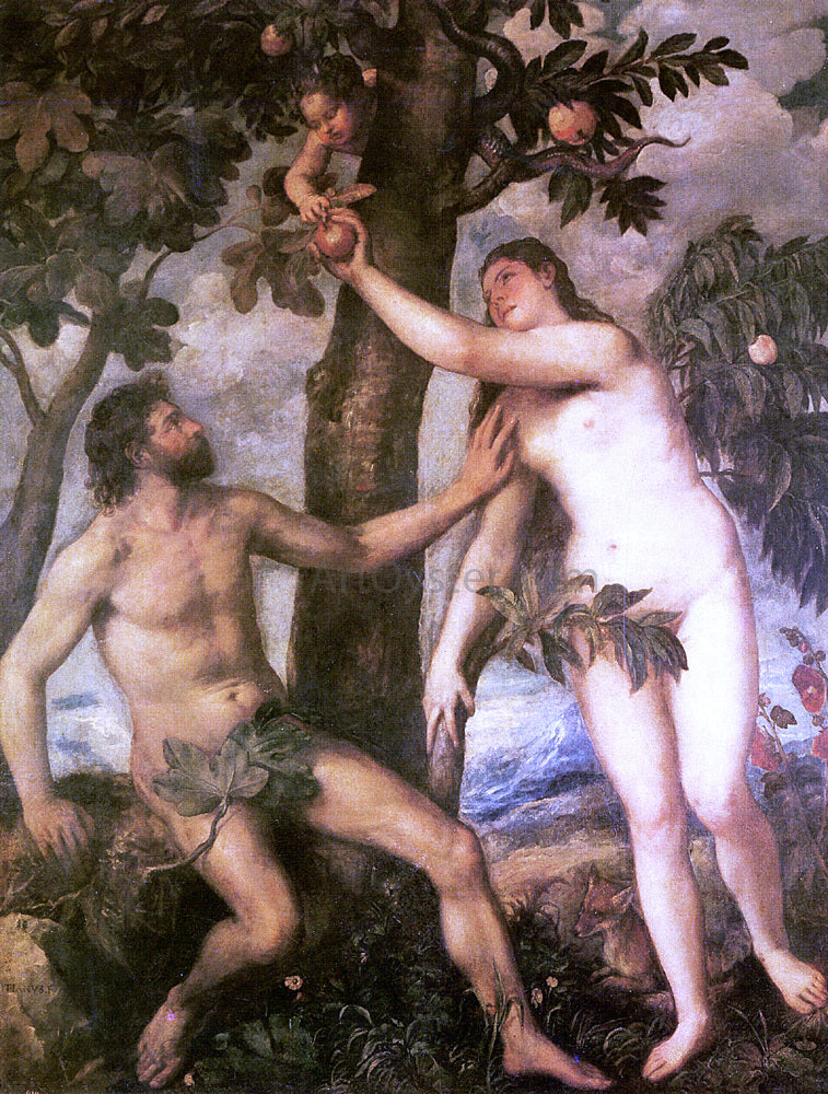 Titian The Fall of Man - Hand Painted Oil Painting