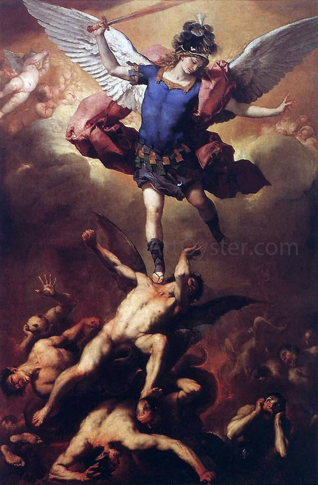 Luca Giordano The Fall of the Rebel Angels - Hand Painted Oil Painting