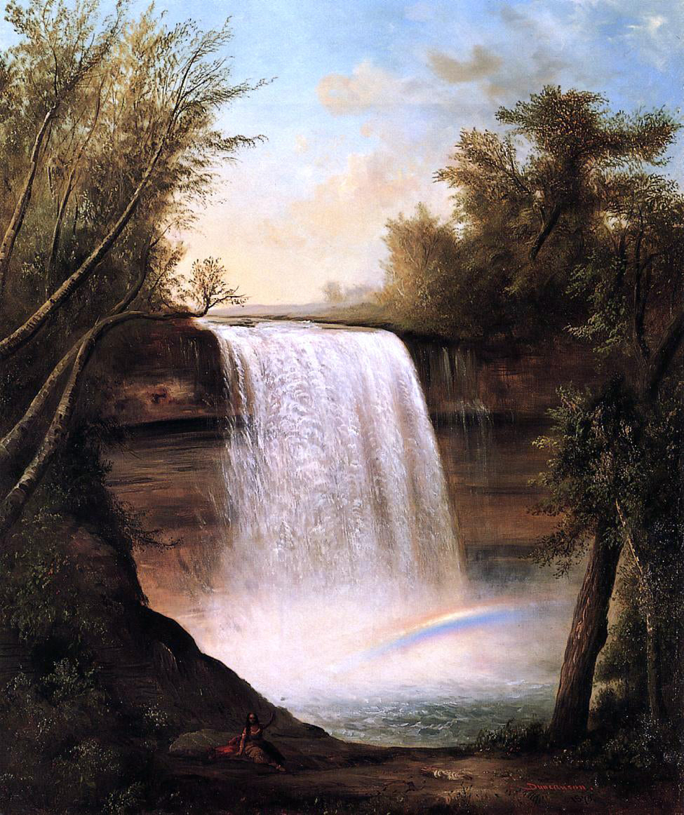 Robert Scott Duncanson The Falls of MineHaHa - Hand Painted Oil Painting