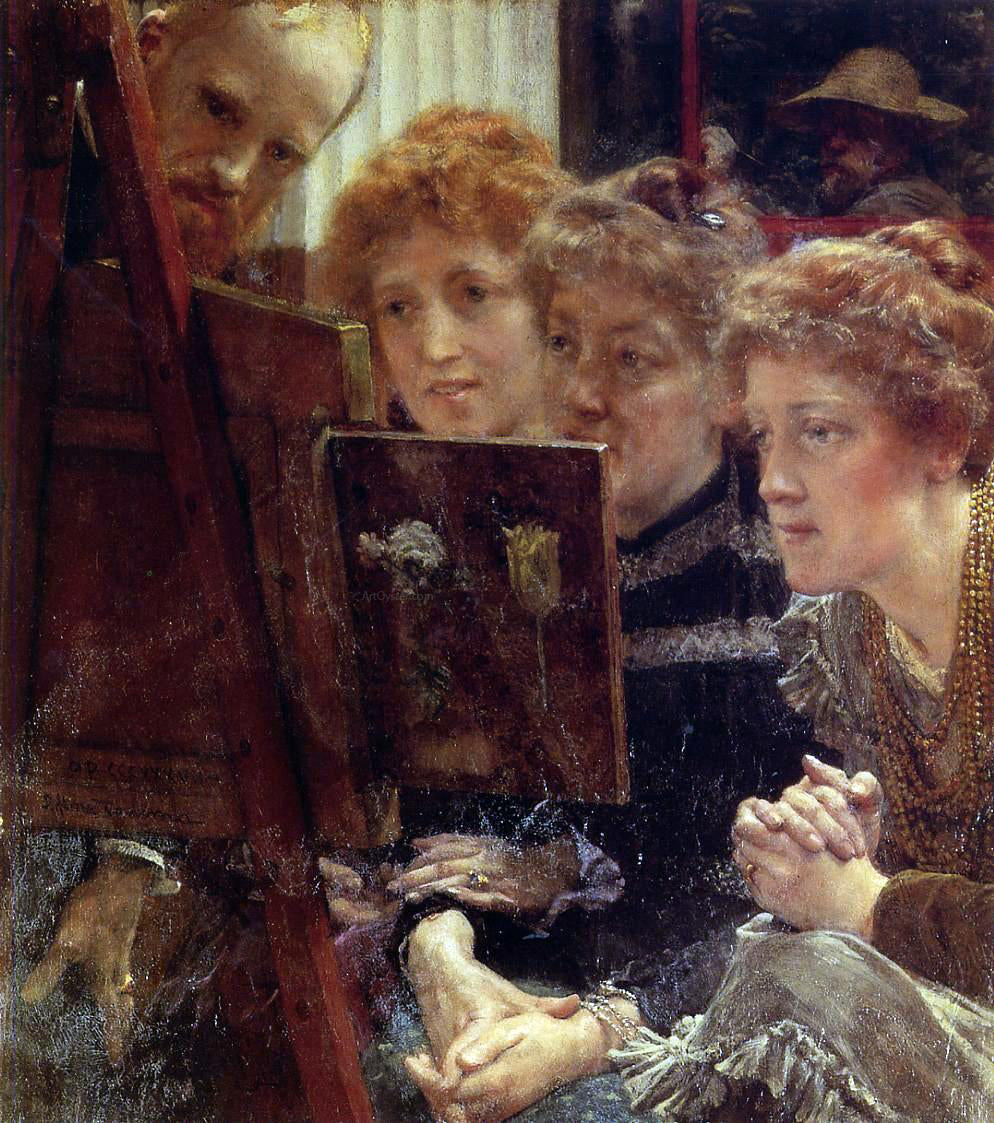 Sir Lawrence Alma-Tadema The Family Group - Hand Painted Oil Painting