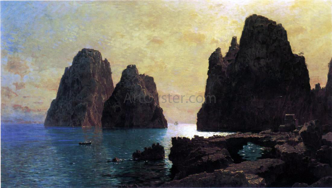 William Stanley Haseltine The Faraglioni Rocks - Hand Painted Oil Painting
