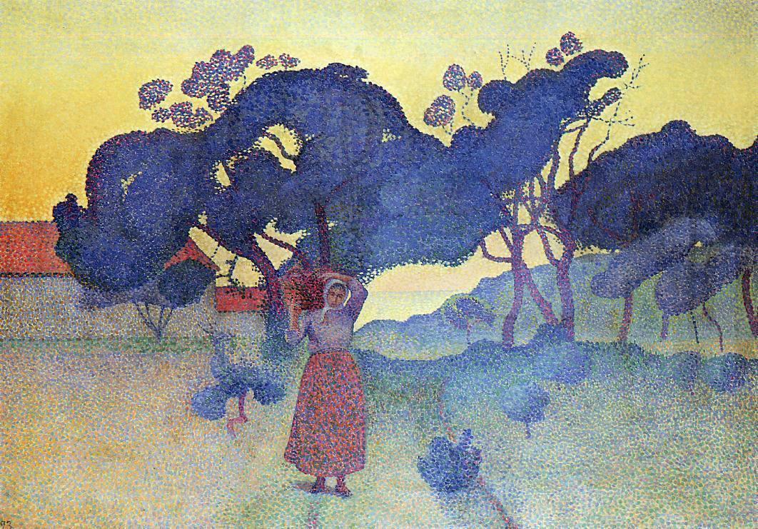 Henri Edmond Cross The Farm, Evening - Hand Painted Oil Painting