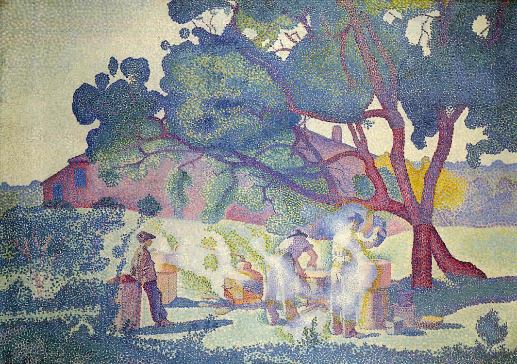 Henri Edmond Cross The Farm, Morning - Hand Painted Oil Painting