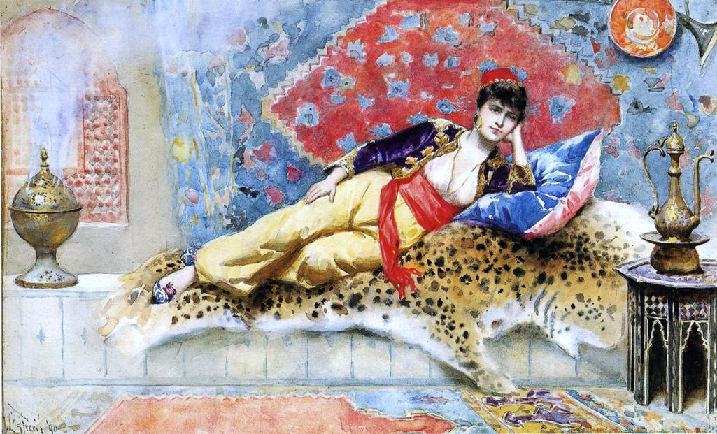 Jean-Leon Gerome Ferris The Favorite - Hand Painted Oil Painting