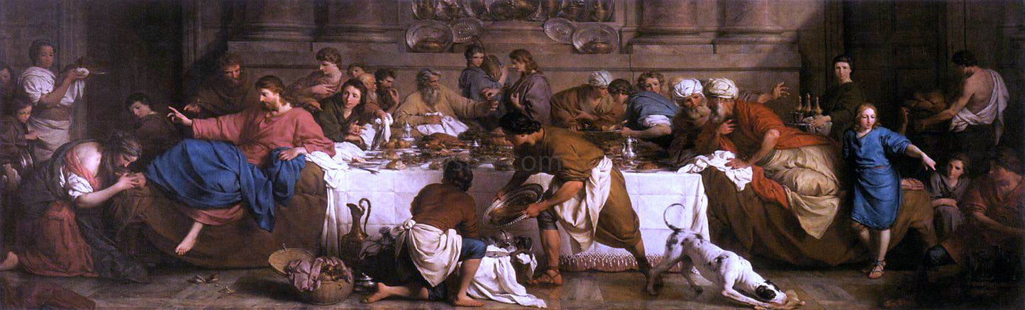 Pierre Subleyras The Feast in the House of Simon - Hand Painted Oil Painting