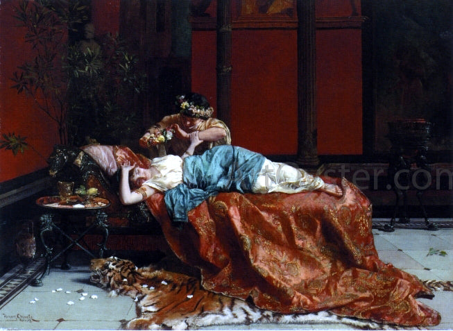 Hermann Clementz The Feeble Dismissal - Hand Painted Oil Painting