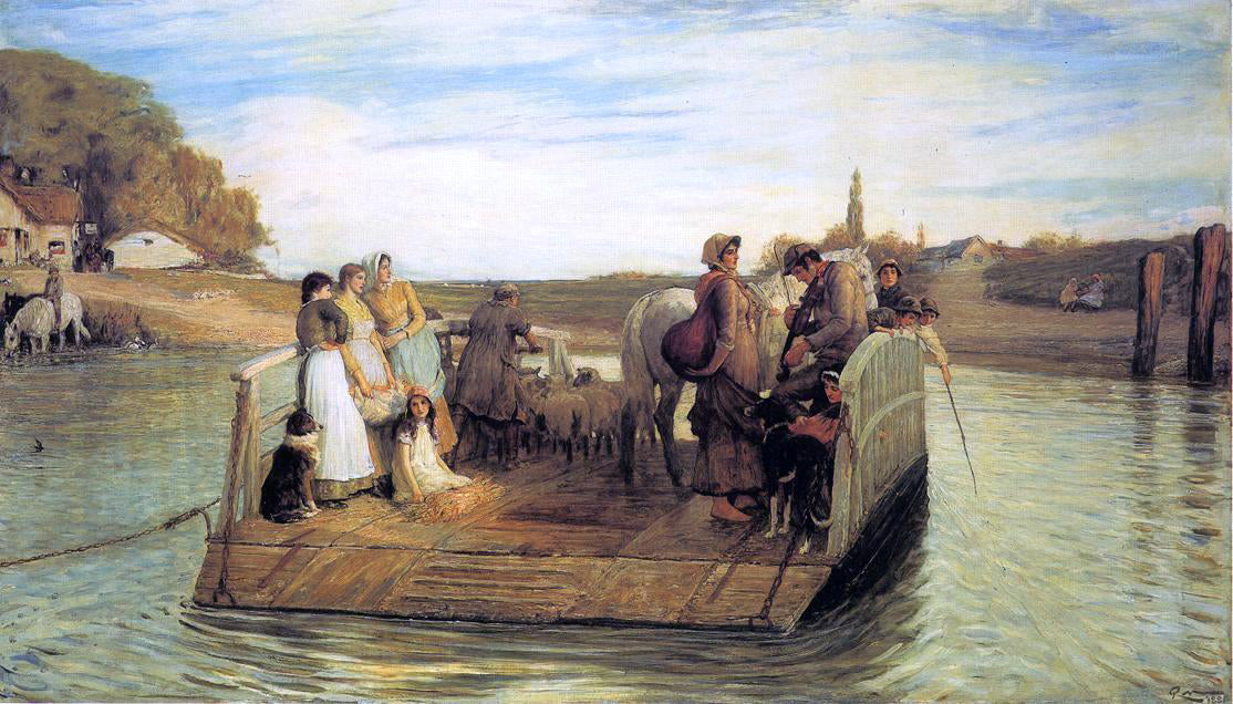 Robert RA RWS The Ferry - Hand Painted Oil Painting