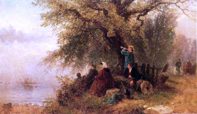 Albert Fitch Bellows The Ferry Landing - Hand Painted Oil Painting