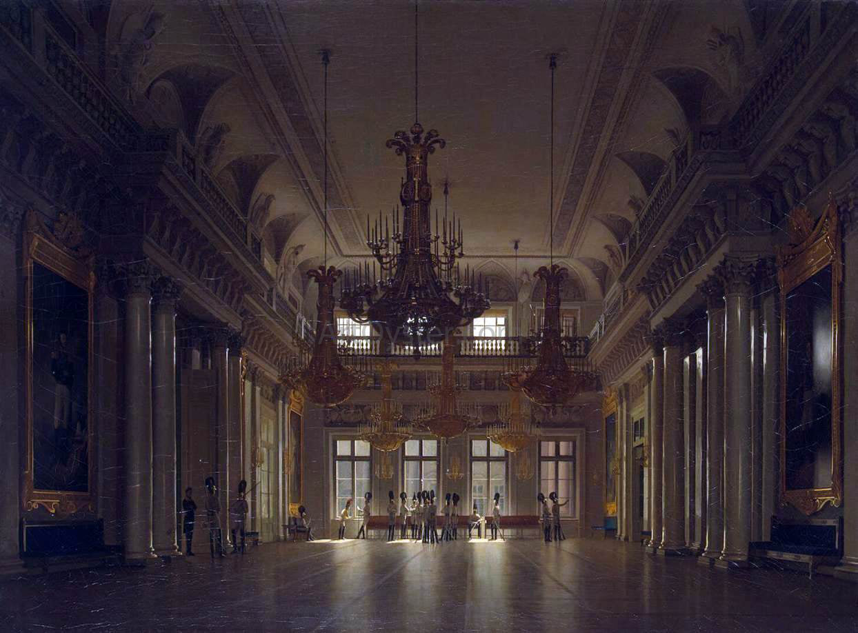  Sergey Konstantinovich Zaryanko The Fieldmarshals' Hall in the Winter Palace - Hand Painted Oil Painting