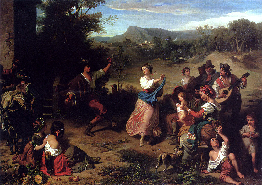 Louis-Leopold Robert The Fiesta - Hand Painted Oil Painting