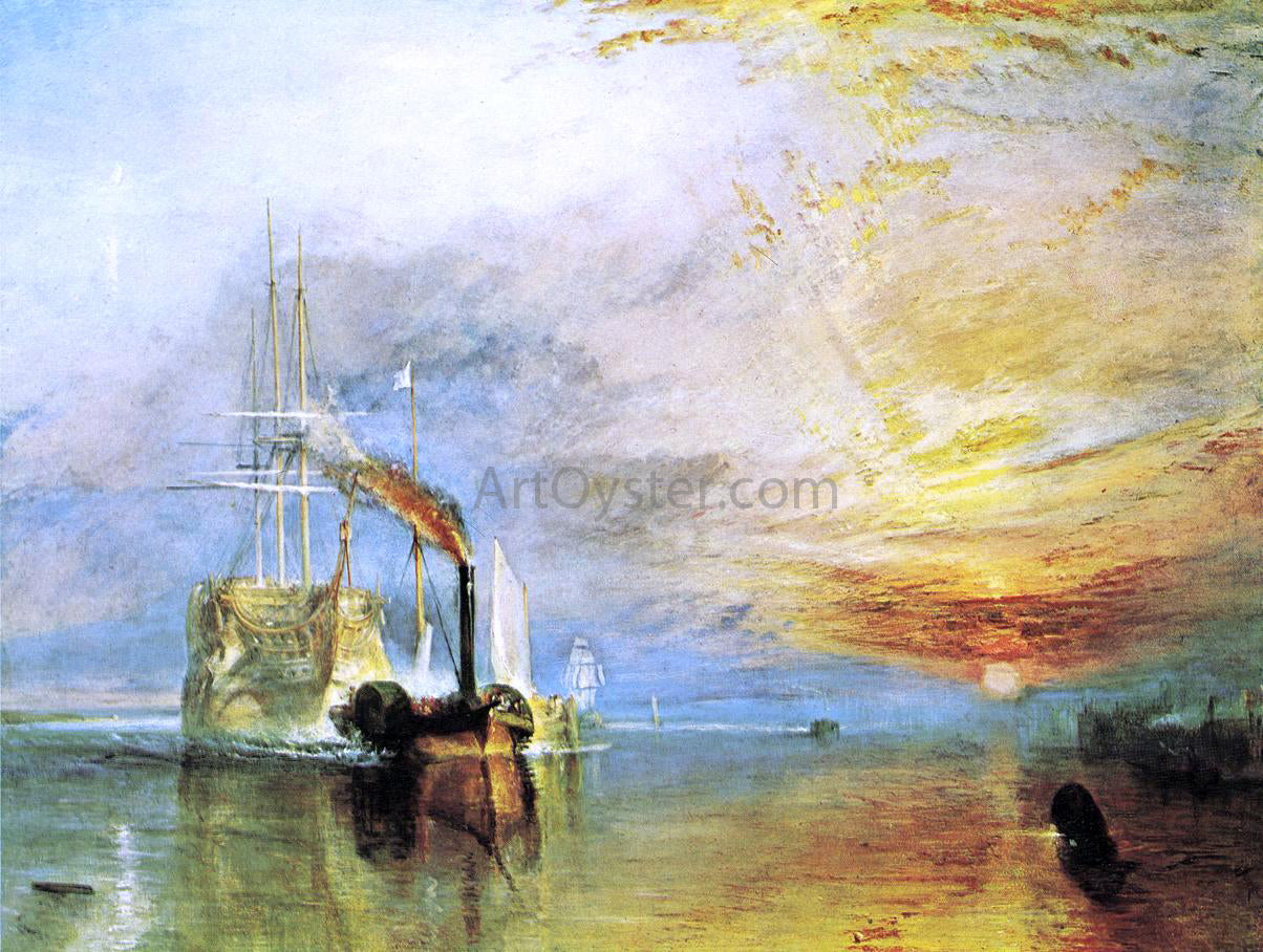 Joseph William Turner The Fighting "Temeraire", Tugged to her Last Berth To Be Broken Up, 1838 - Hand Painted Oil Painting