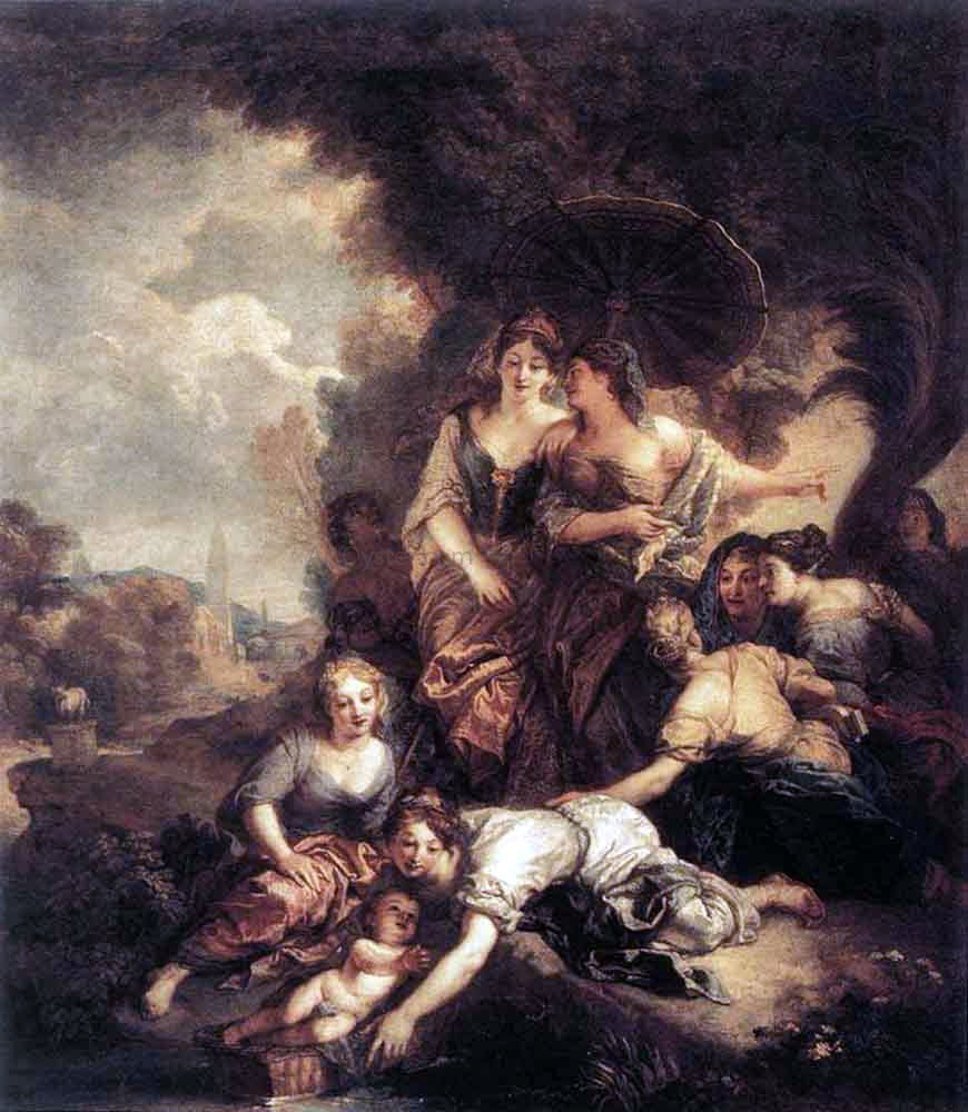 Charles De la Fosse The Finding of Moses - Hand Painted Oil Painting