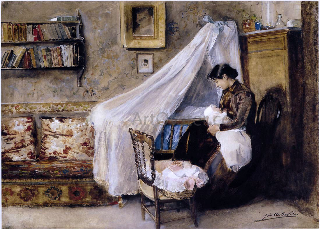 Joaquin Sorolla Y Bastida The First Child - Hand Painted Oil Painting