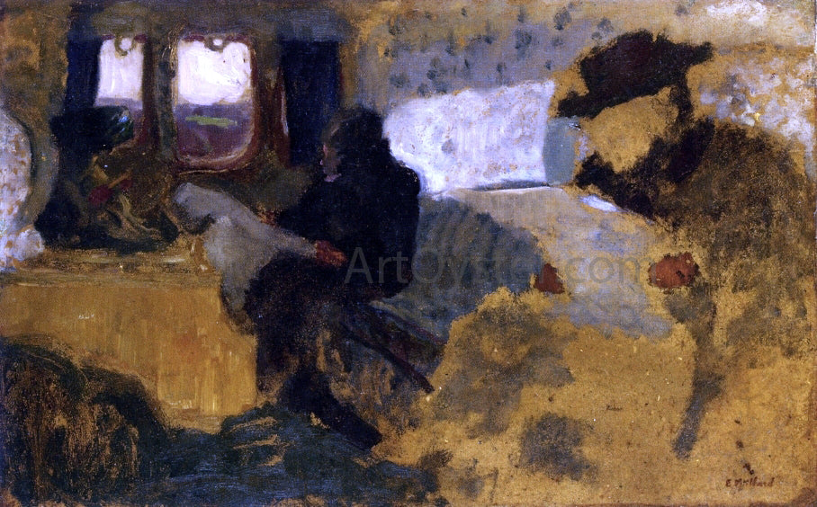 Edouard Vuillard The First Class Compartment - Hand Painted Oil Painting