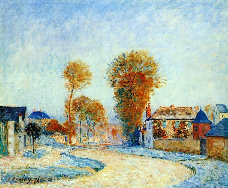 Alfred Sisley The First Hoarfrost - Hand Painted Oil Painting