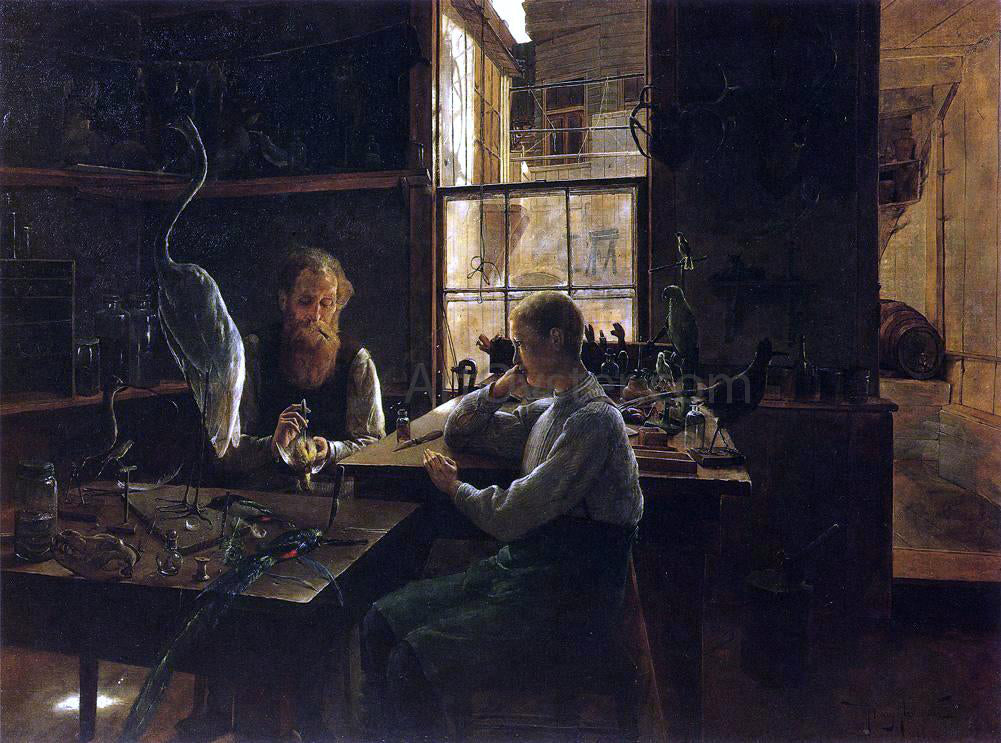  Henry Alexander The First Lesson (also known as The Taxidermist) - Hand Painted Oil Painting