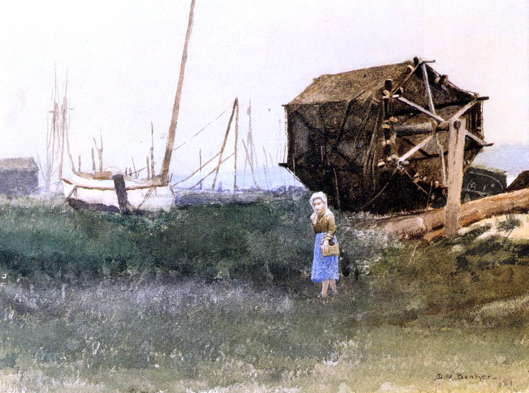 Dennis Miller Bunker The Fisher Girl, Nantucket - Hand Painted Oil Painting