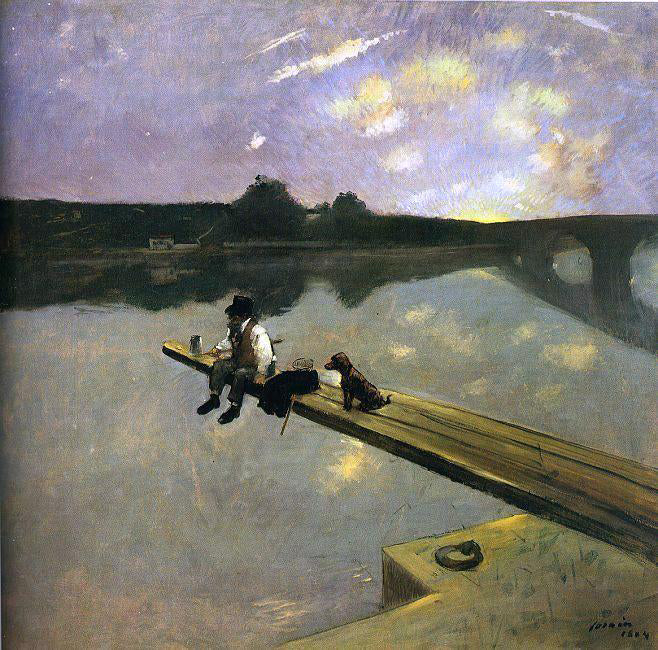 Jean-Louis Forain The Fisherman - Hand Painted Oil Painting